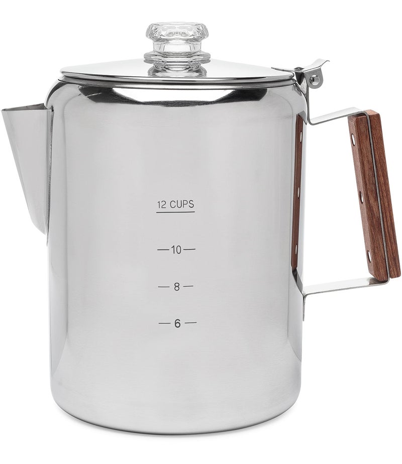 COLETTI Bozeman Percolator Coffee Pot — NO Aluminum or Plastic [12 cup] - Image 1