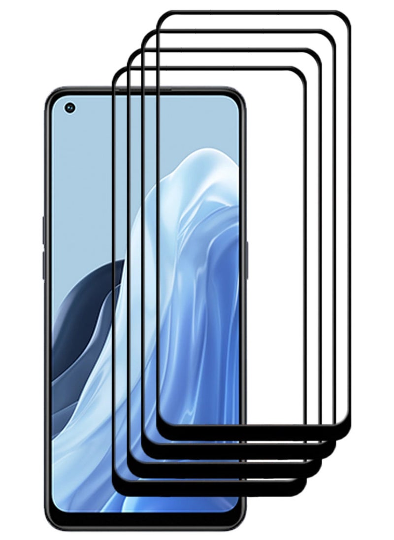 ACLIX 4 Pieces Antistatic ESD Dustproof Premium Quality High Definition Tempered Glass Screen Protector Designed For Oppo Reno7 - Image 1