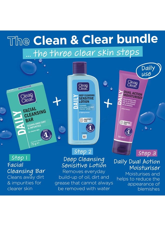CLEAN & CLEAR Clean and Clear Dual Action Moisturiser - 100 ml  - Image 5