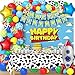 Wakeys Toy Inspired Story Birthday Party Decorations Include Banner Balloons Backdrop Cake Topper Tablecloth 116 Pcs Toy Themed Story Decorations for Birthday Party - Image 2