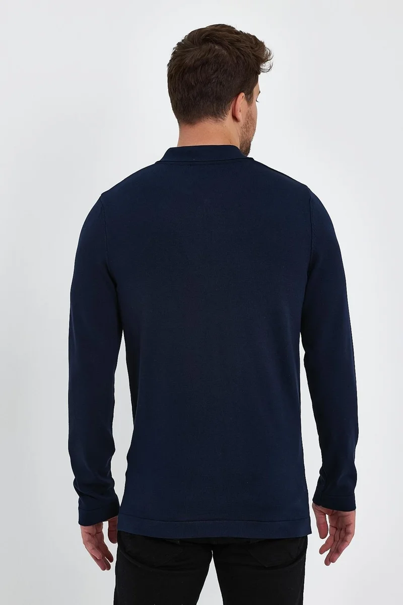 Alexander Gardi Zippered Polo Neck Sweater (E23-6702)