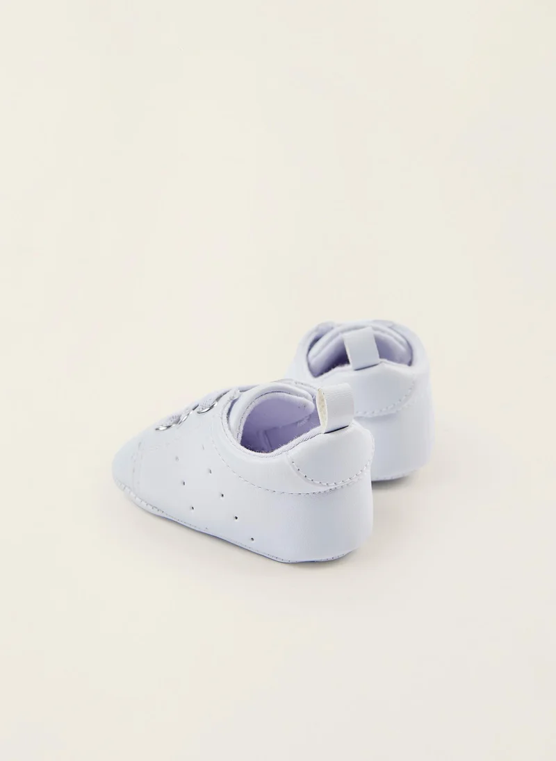 Zippy Zippy Trainers For Newborn Baby Boys - White