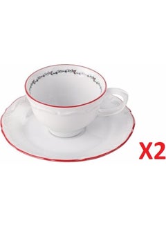 Porland فنجان قهوة كاريبو مع saucer 75CC 2-قطعة 04AP022144  - Image 2