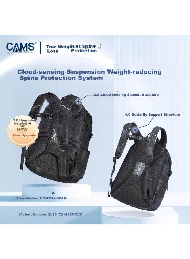 Cams Cloud Sensing Suspension Weight-reducing Backpack For Junior And Senior High School Students 33l Double Shoulder Bag S09601 - Image 2