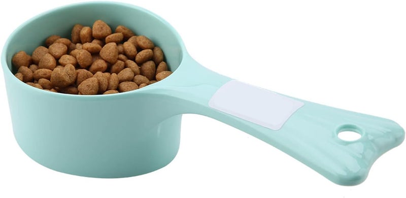 Luocute Pet Food Measuring Spoon, 1 Cup Plastic Scoop with Long Handle and Hanging Hole, for Dog Cat Rabbit Food Measuring, Dishwasher Safe - Image 2