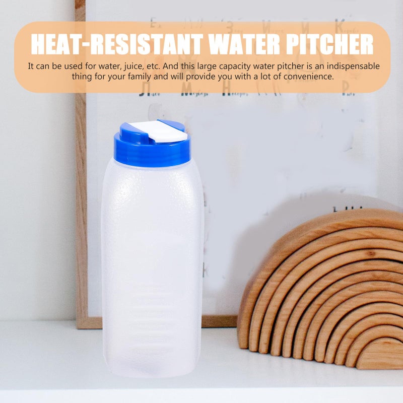 Heat Resistant Plastic Water Pitcher 1000ml Juice Beverage Jug For Home And Restaurant Tea Serving - Image 4
