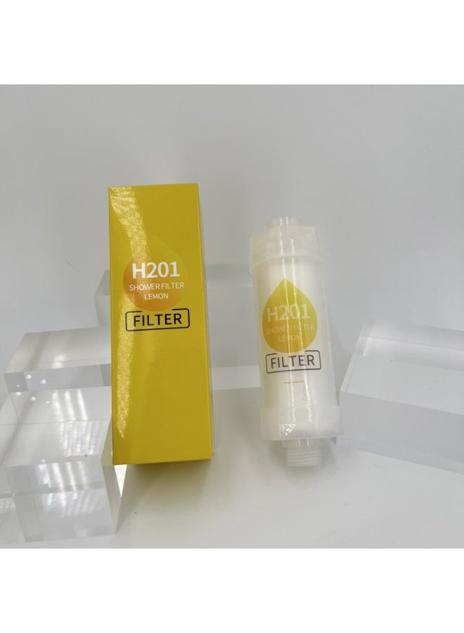 H201 4pcs Vitamin C Shower Filter, Shower Head Filter to Remove Chlorofluoride Deposits, Water Purifier with Beads, Helps Relieve Dry Skin and Hair Loss, Easy to Install (Rose+Lavender Scent+Lemon+Peach)  - Image 3