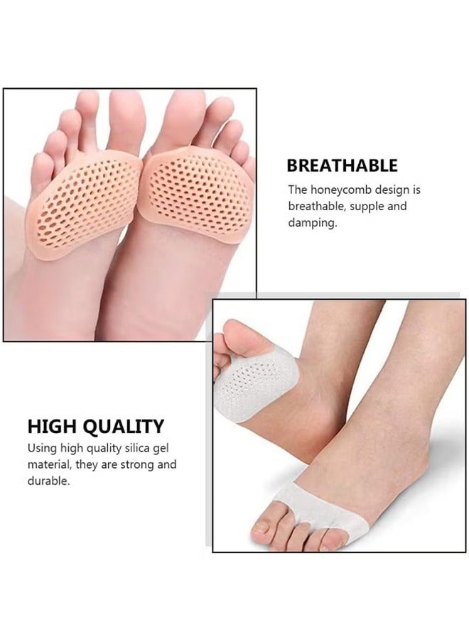 اتش واي 3 أزواج من وسادات مشط القدم للنساء والرجال ، وسائد مشط القدم ذات السماكة الإضافية القابلة لإعادة الاستخدام من جل السيليكون ، وسادات القدم ، وسادات القدم الهلامية الناعمة - Image 4