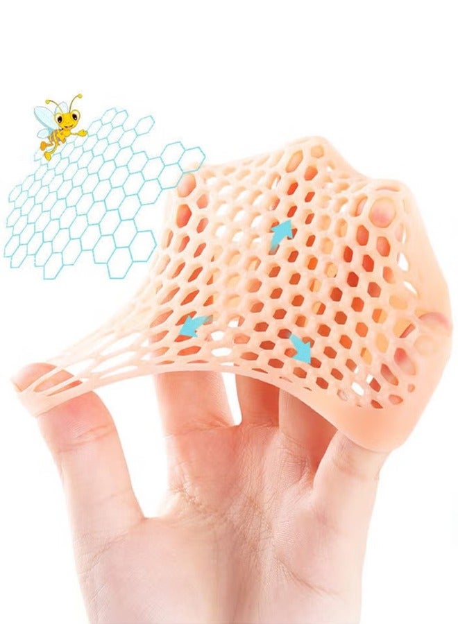 اتش واي 3 أزواج من وسادات مشط القدم للنساء والرجال ، وسائد مشط القدم ذات السماكة الإضافية القابلة لإعادة الاستخدام من جل السيليكون ، وسادات القدم ، وسادات القدم الهلامية الناعمة - Image 5