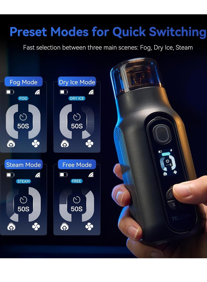 TELESIN Fog Machine, Photography Fog Effect, Portable Fog Maker, with Remote Control Fogger Machine, for Video Shoot and Parties - Image 3