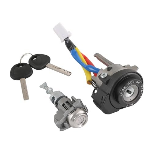 DICMIC Ignition Lock Cylinder Switch with Left Driver Side Door Lock Cylinder Compatible with 20112015 Kia Optima 20132017 Kia Rio Replace 819001WK00 819702TA00 - Image 1