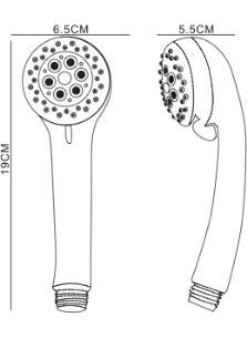 Tema Econ 3 Function Shower Head 55040 ( Blister Vacuum Packaging  - Image 3