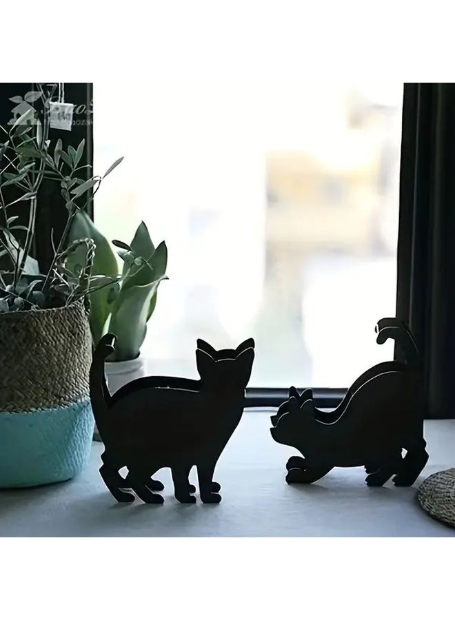 Vintage Iron Cat Mosquito Coil Holder Decorative Stand Model B - Image 2