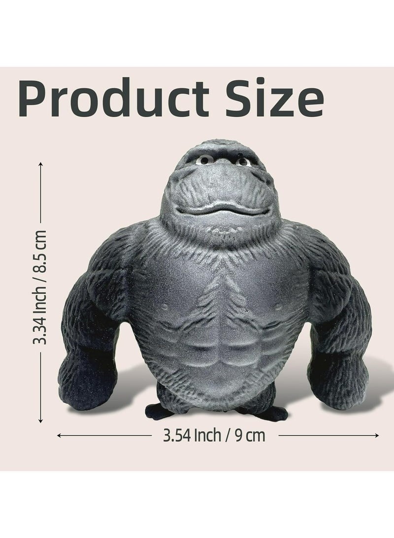 لعبة قرد إسفنجي - لعبة غوريلا جامبو قابلة للتمدد لتخفيف التوتر - ناعمة، بطيئة الارتفاع، مستوحاة من الحيوانات اللطيفة، هدية مبتكرة للأطفال والكبار - ملحق لعب حسي مضاد للقلق - Image 3