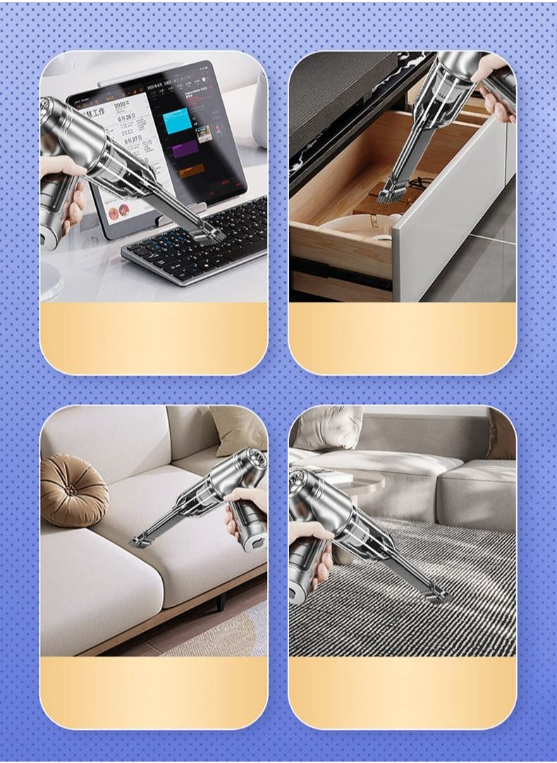 ULHYC - Cordless Vacuum Cleaner 19000pa with 2000mah Large Capacity Battery and Fast Type C Charge Handheld Vacuum Cleaner - Image 1