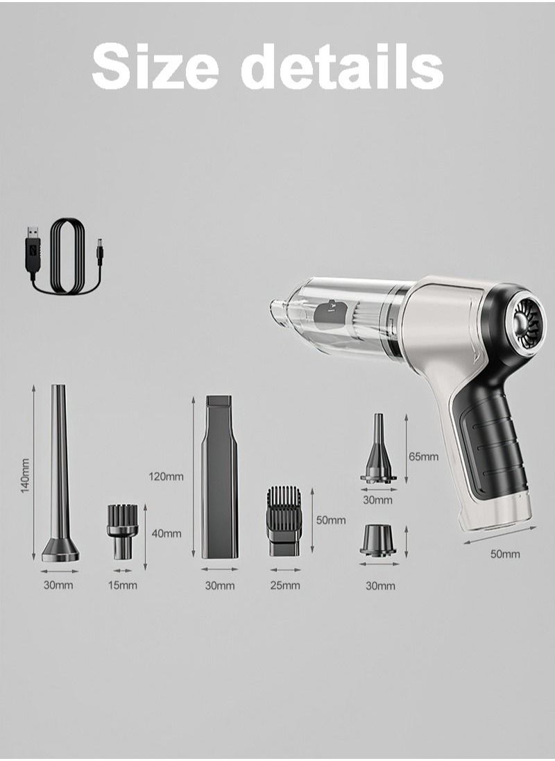 ULHYC - Cordless Vacuum Cleaner 19000pa with 2000mah Large Capacity Battery and Fast Type C Charge Handheld Vacuum Cleaner - Image 1