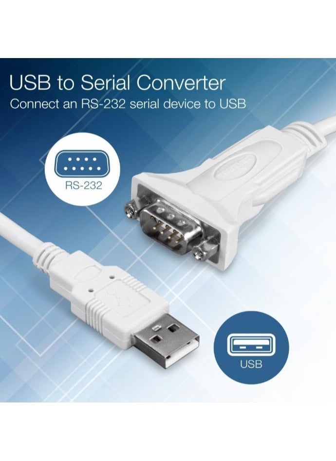 Trendnet - USB to Serial Converter, Connect a RS-232 Serial Device to a USB Port, Easy Installation, Universal Plug & Play, TU-S9 - Image 1