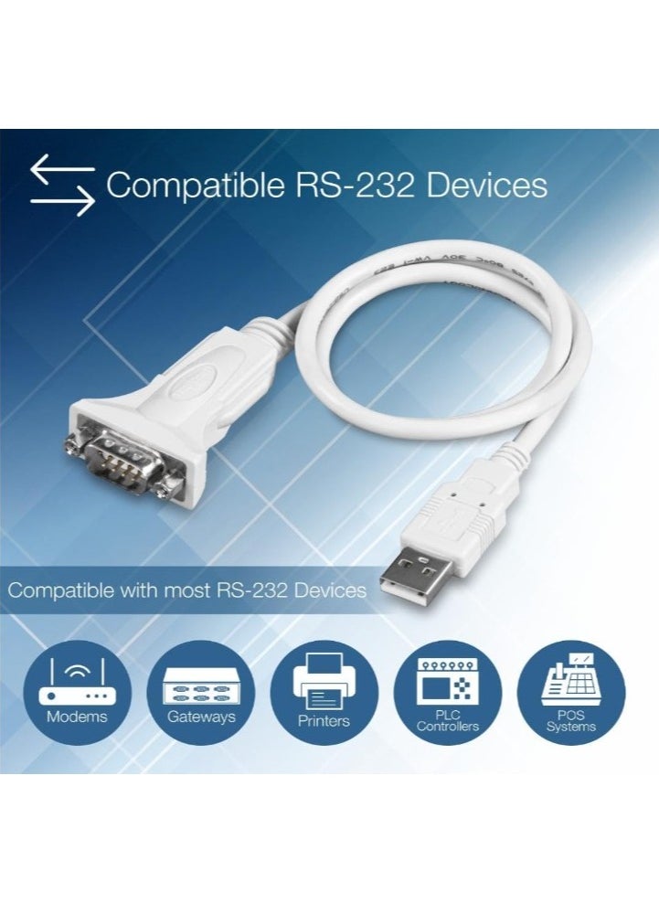 Trendnet - USB to Serial Converter, Connect a RS-232 Serial Device to a USB Port, Easy Installation, Universal Plug & Play, TU-S9 - Image 1