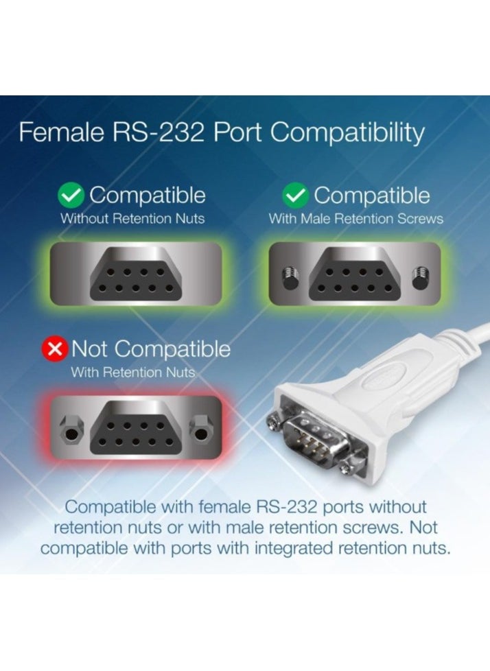 Trendnet - USB to Serial Converter, Connect a RS-232 Serial Device to a USB Port, Easy Installation, Universal Plug & Play, TU-S9 - Image 1