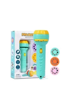 3-sided 24 Patterns Kids Flashlight Night Light Learning Bedtime Best Gift