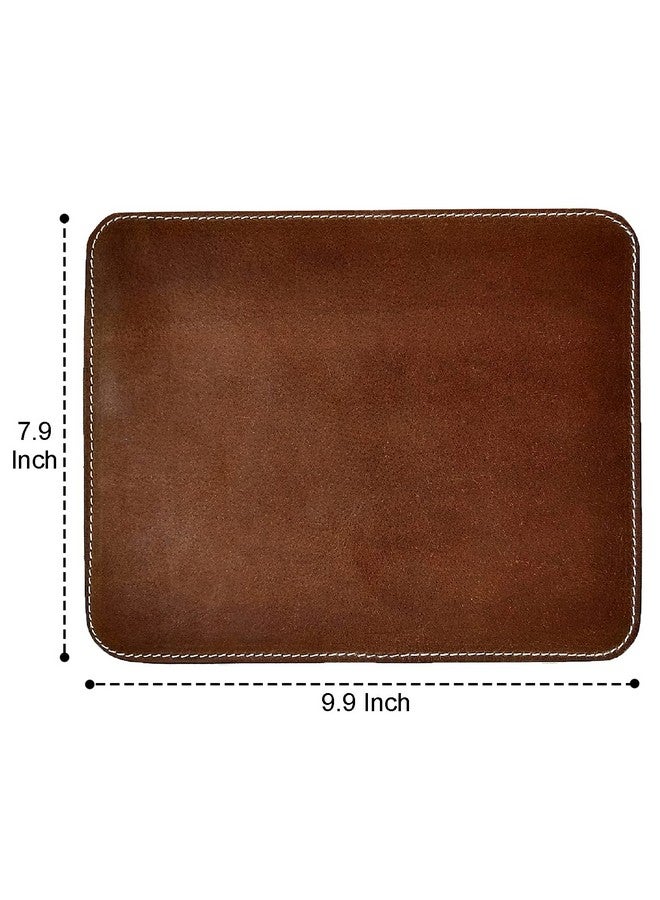 Rustic Town RUSTIC TOWN Leather Mouse Pads for Laptop Computer PC Gaming Apple Executive Work Desk Handmade Desk Mouse Mat  - Image 2