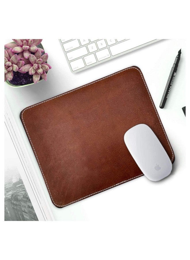 Rustic Town RUSTIC TOWN Leather Mouse Pads for Laptop Computer PC Gaming Apple Executive Work Desk Handmade Desk Mouse Mat  - Image 1