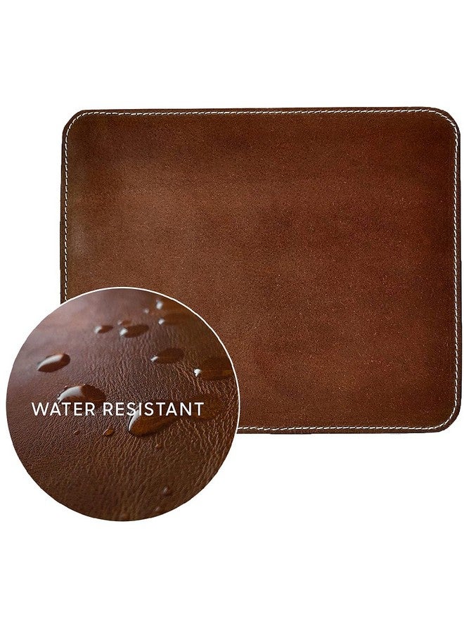 Rustic Town RUSTIC TOWN Leather Mouse Pads for Laptop Computer PC Gaming Apple Executive Work Desk Handmade Desk Mouse Mat  - Image 5