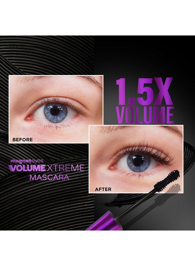 Facescanada FACES CANADA Magneteyes Volume Xtreme Mascara - Black, 8g | Lengthens Lashes | Waterproof | Quick Drying | Long Wear | Intense Black Finish | Lightweight | Enriched With Jojoba Oil & Vitamin E - Image 2