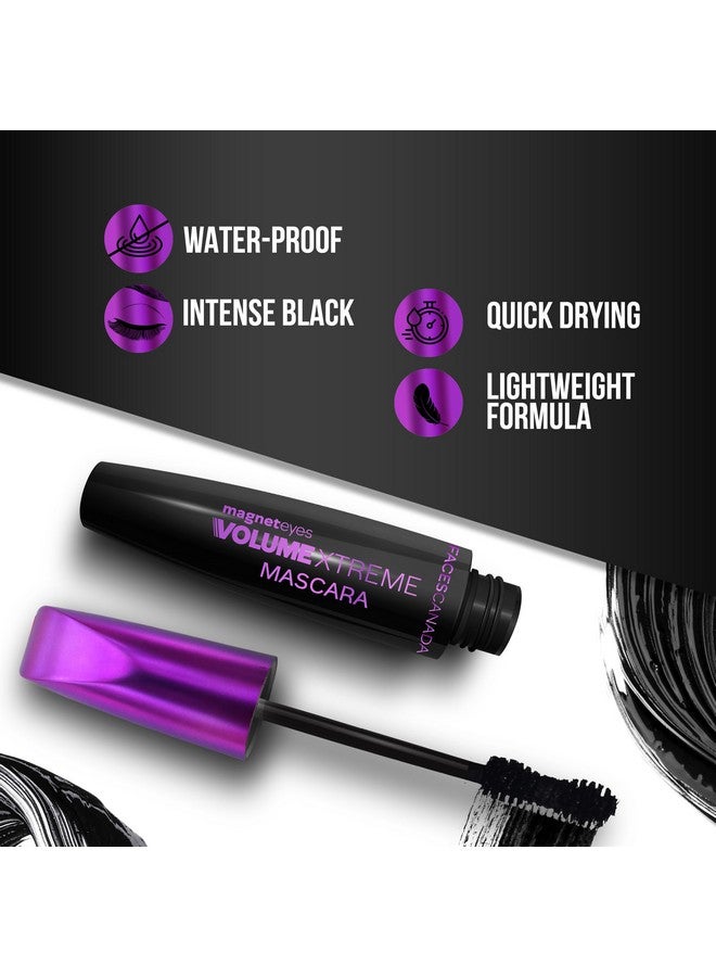 Facescanada FACES CANADA Magneteyes Volume Xtreme Mascara - Black, 8g | Lengthens Lashes | Waterproof | Quick Drying | Long Wear | Intense Black Finish | Lightweight | Enriched With Jojoba Oil & Vitamin E - Image 3