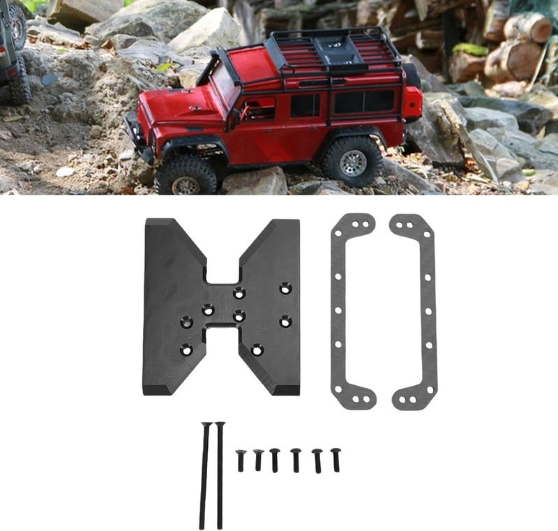 RC Skid Plate Brass Chassis Accessories, Composite Material POM Transmission Plate, High Strength Gearbox Protection for Axial Capra Crawler - Image 5