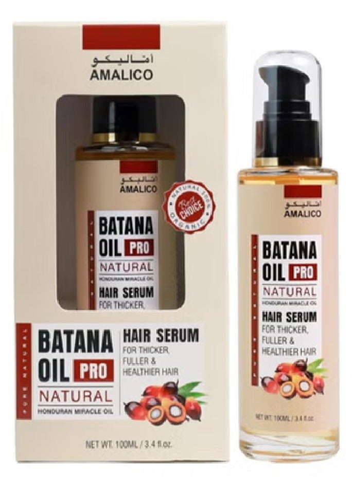 AMALICO Batana Oil Pro Natural Hair Serum with Coconut, Jojoba, Castor and Argan Oil 100ml