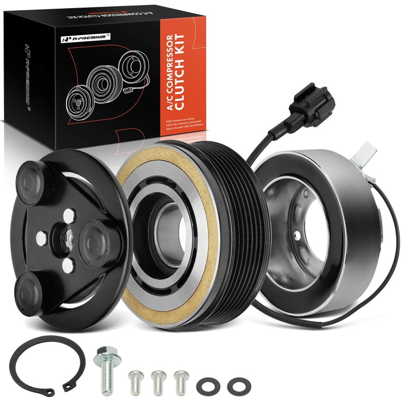 A-Premium APremium Air Conditioner AC Compressor Clutch Kit Compatible with Nissan Pathfinder 20052012 NV1500 NV2500 NV3500 20122021 40L