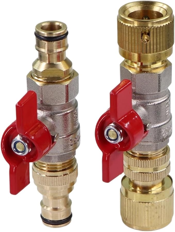 Brass Ball Valve Quick Connect Hose Adapter 1 2 Inch For Garden Irrigation C 1set - Image 5