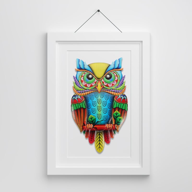 2pcs Metal Owl Wall Art Wall Hanging Metal Owl Sculpture Iron Wall Decor for Living Room Bedroom - Image 4