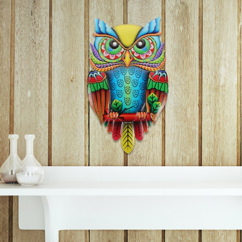 2pcs Metal Owl Wall Art Wall Hanging Metal Owl Sculpture Iron Wall Decor for Living Room Bedroom - Image 3
