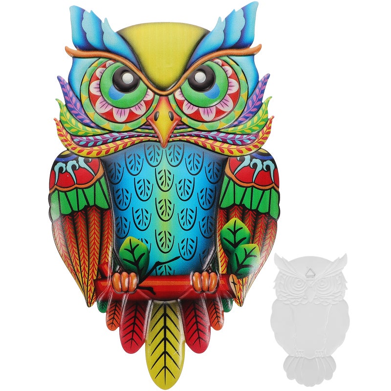 2pcs Metal Owl Wall Art Wall Hanging Metal Owl Sculpture Iron Wall Decor for Living Room Bedroom - Image 5
