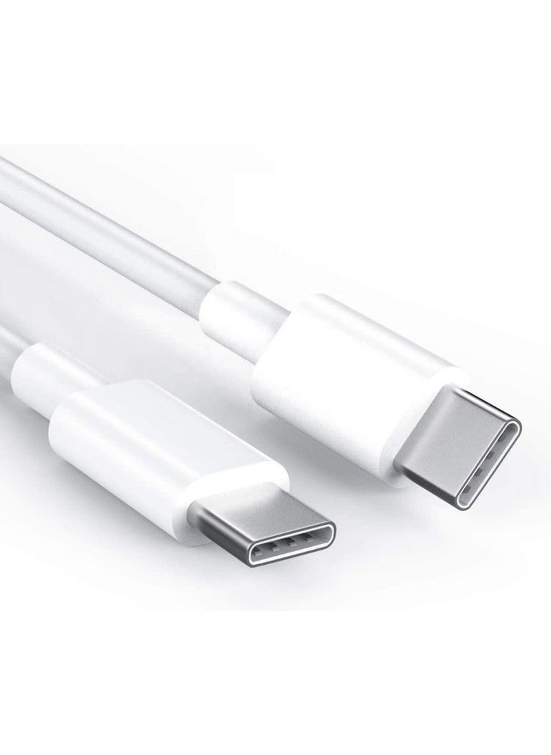 TecV - USB C Cable 60W, USB-C to USB-C Cable  USB C Charger Cable for iPhone 15, Mac Book Pro 2020, iPad Pro 2020, Switch, Samsung Galaxy S20 Plus S9 S8 Plus, Pixel, Laptops and lot more - Image 1