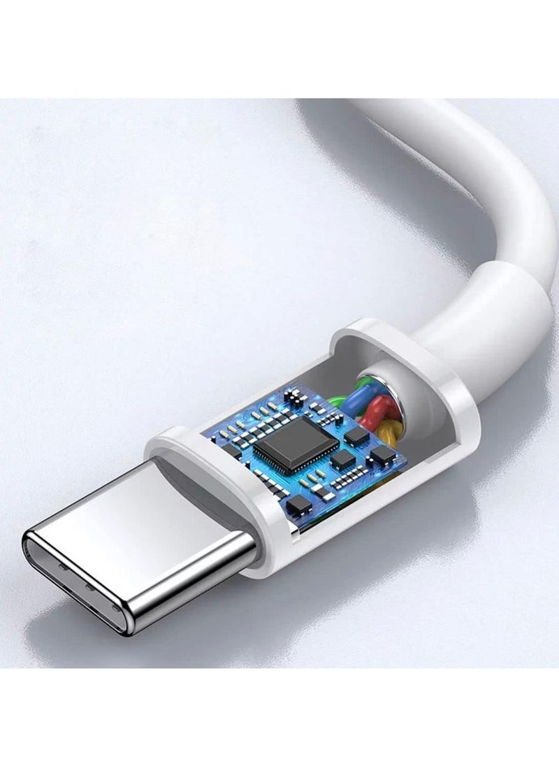 TecV - USB C Cable 60W, USB-C to USB-C Cable  USB C Charger Cable for iPhone 15, Mac Book Pro 2020, iPad Pro 2020, Switch, Samsung Galaxy S20 Plus S9 S8 Plus, Pixel, Laptops and lot more - Image 1