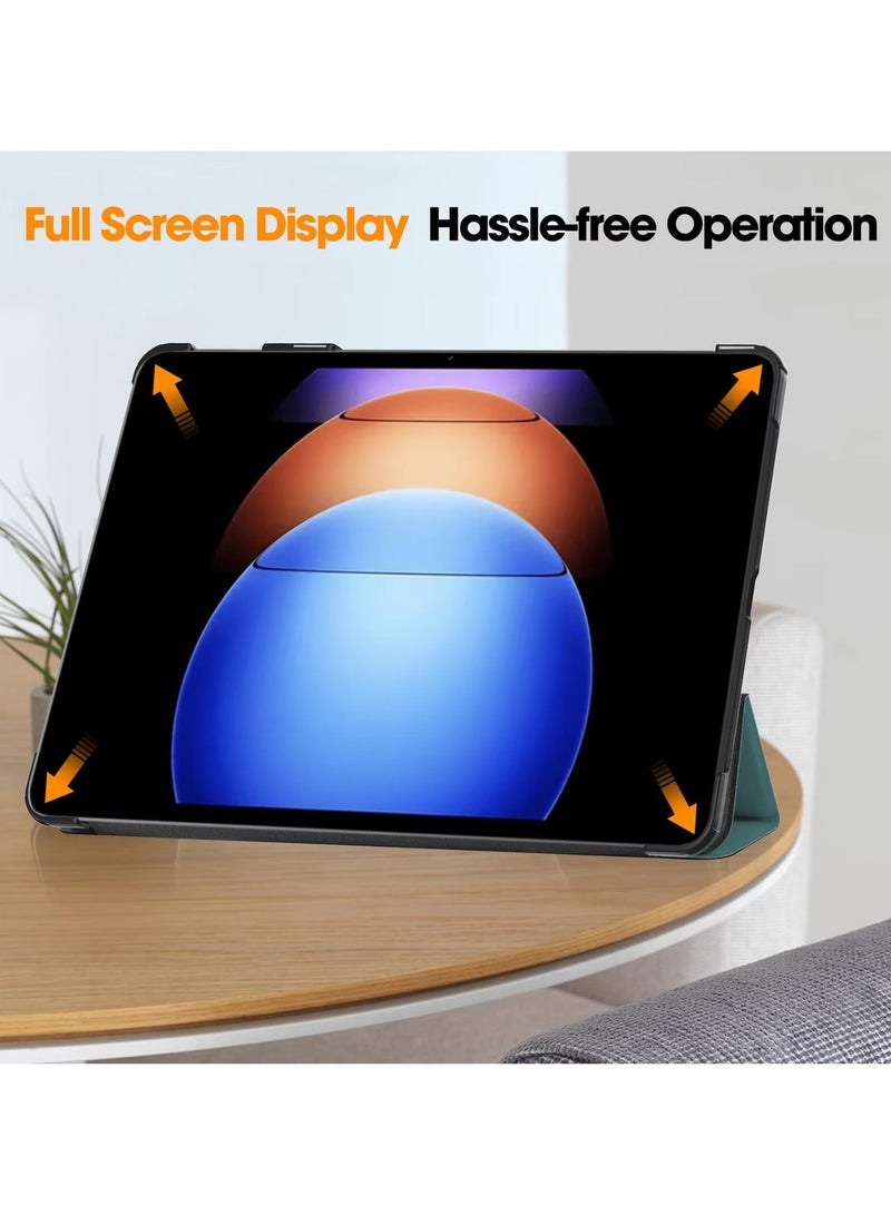 يوارب كينج Xiaomi Pad 7 / Pad 7 Pro / Xiaomi Pad 8 / Pad 8 Pro السقالات الصلبة فائقة النحافة الذكية ، الاستيقاظ التلقائي / النوم الأخضر - Image 4