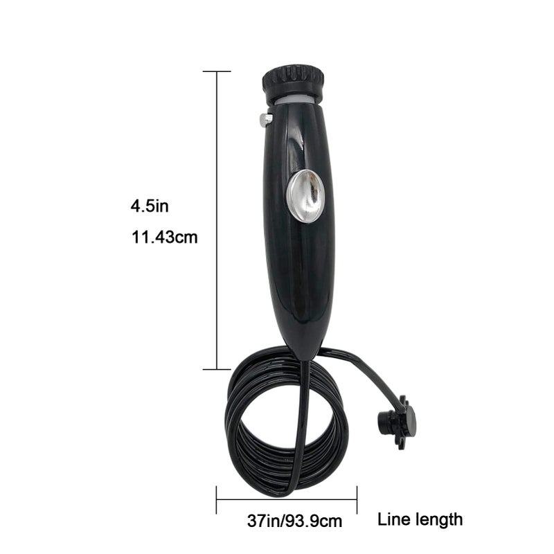 PDEEY Replacement Parts Compatible with Waterpik Water Flosser, Hose/Handle/Rubber Valve Accessories Kit Black - Image 5