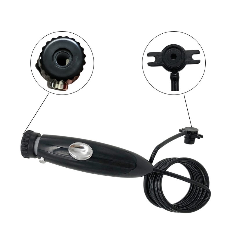 PDEEY Replacement Parts Compatible with Waterpik Water Flosser, Hose/Handle/Rubber Valve Accessories Kit Black - Image 4