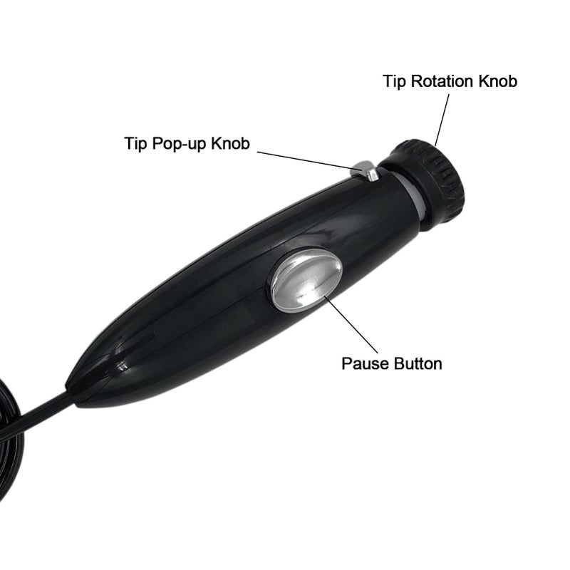 PDEEY Replacement Parts Compatible with Waterpik Water Flosser, Hose/Handle/Rubber Valve Accessories Kit Black - Image 3