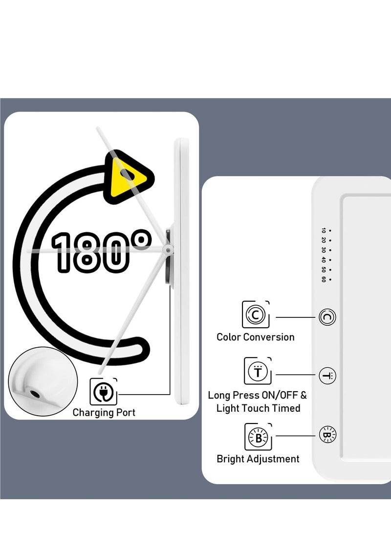 Excefore - Light Therapy Lamp, UV-Free 10000 Lux Light, Touch Control with 5 Brightness Levels - Image 1