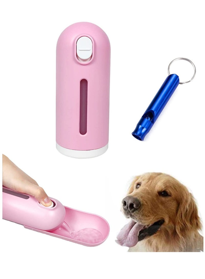 SOLARAE Dog Water Bottle Portable Pet Dispenser Retractable Antibacterial Food Grade Leak Proof Puppy Water Dispenser Outdoor Drink Bottle Bowl for Pet Walking Travelling Drinking 300ml - Image 1