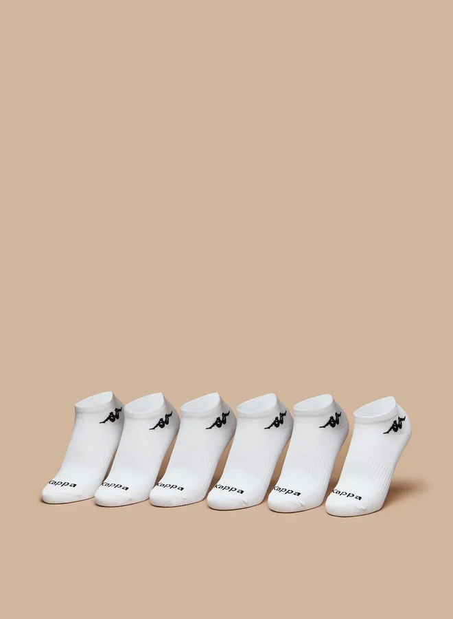 Kappa Logo Detail Ankle Length Sports Socks - Set of 6