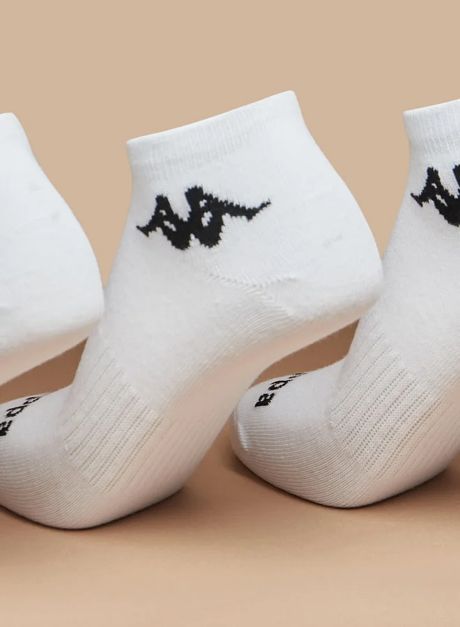 Kappa Logo Detail Ankle Length Sports Socks - Set of 6
