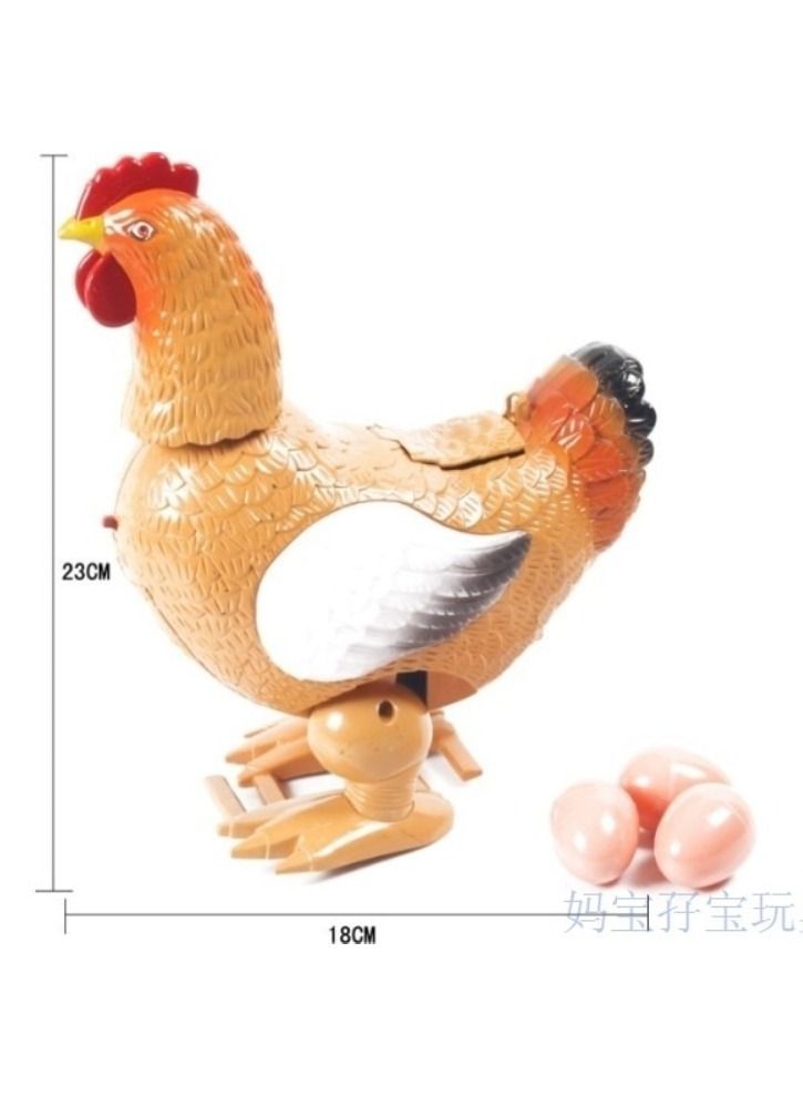 ACLIX Plastic Walking Hen Laying Eggs - Image 2