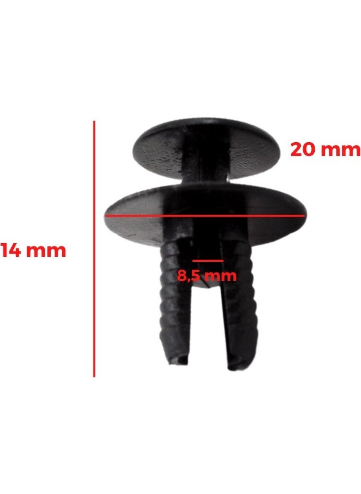 Alpha Auto Part Hood Clips for Mercedes GLK Class W204-10 Pcs  - Image 4