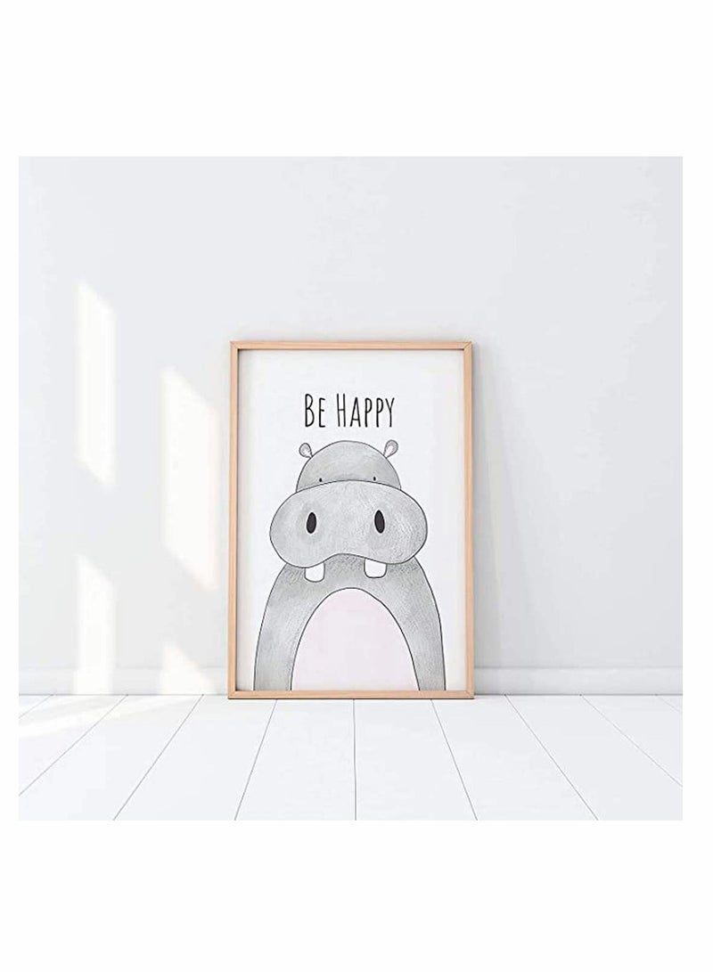 Excefore Freewalk Jungle Safari Animals Nursery Prints - Nursery Wall Art - Nursery Pictures 6 Pack Bathroom-Unframed - Image 4