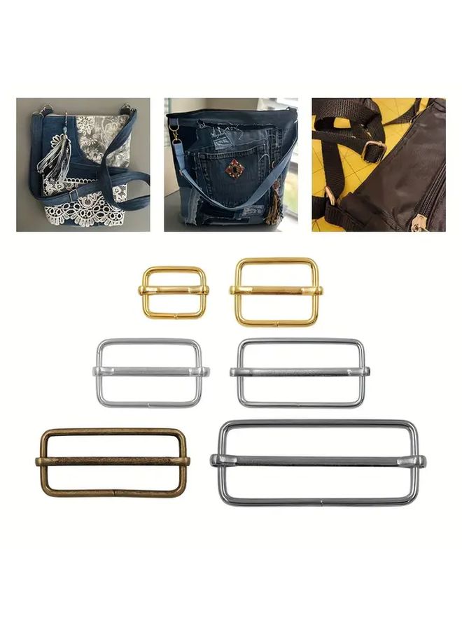 12pcs 25mm Metal Pull Core Buckle Mix 4 Colors - Image 1